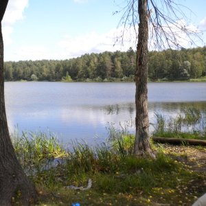 Живописный вид на озеро